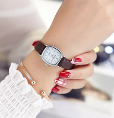 Hot sale top women quartz-watch leather ladies Analog small dail watch women montre femme wrist watches