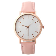 Woman Fashion Casual Alloy Leather Band Analog Round Wrist Watch Quartz Watches Women Clock reloj mujer Elegant