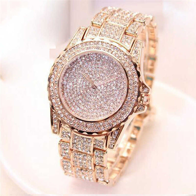Women Ladies Bling Diamonds Crystal Strap Watch Fashion Luxury Stainless Steel Analog Quartz WristWatches gift relogio feminino