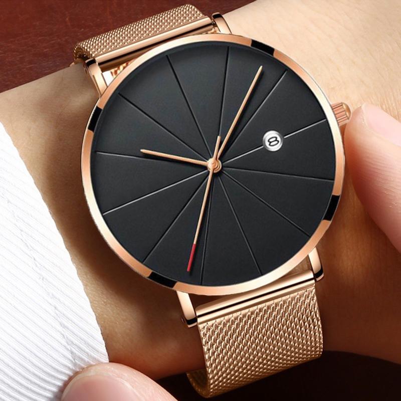 2019 Women's Watches Ultra-thin Rose Gold Bracelet Ladies Watch Women Luxury Wrist Watches Clock Women Relogio Feminino Saat