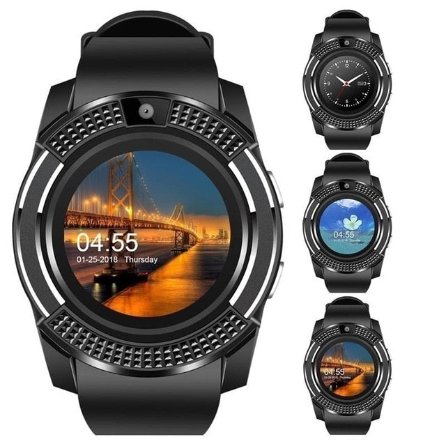 GEJIAN smart watch Bluetooth touch screen Android waterproof sports men and women smart watch with camera SIM card slot PK DZ09