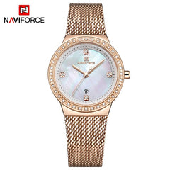 NAVIFORCE New Women Luxury Brand Watch Simple Quartz Lady Waterproof Wristwatch Female Fashion Casual Watches Clock reloj mujer