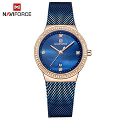 NAVIFORCE New Women Luxury Brand Watch Simple Quartz Lady Waterproof Wristwatch Female Fashion Casual Watches Clock reloj mujer
